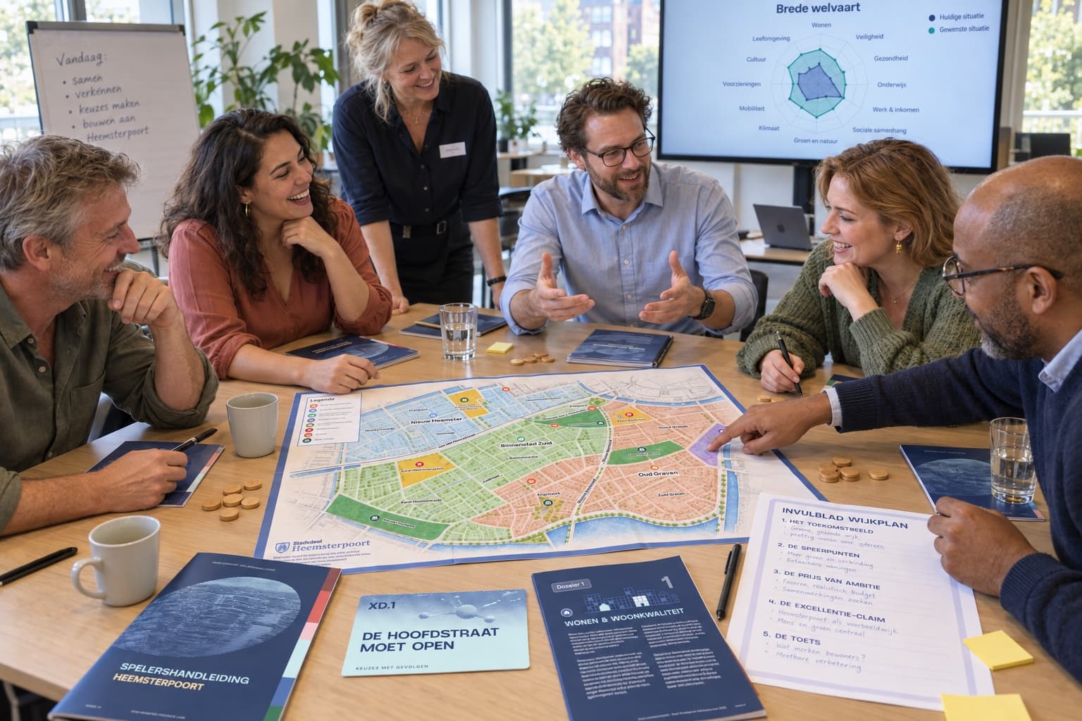 Het Brede Welvaartspel: Stadsdeel Heemsterpoort: spelsessie